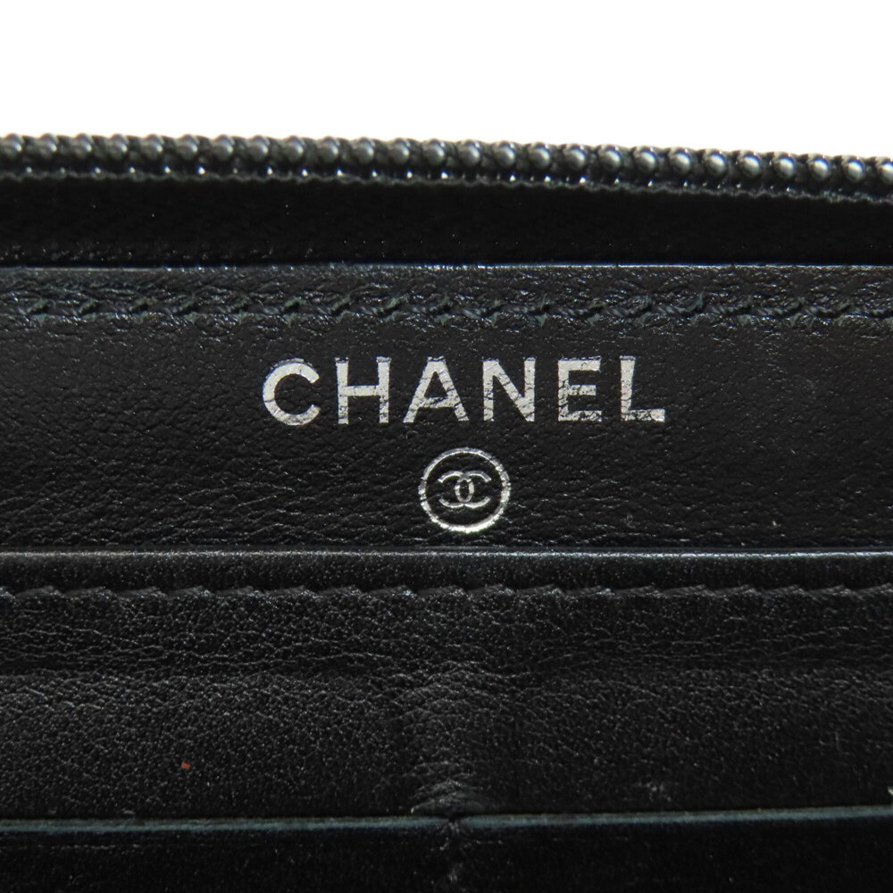 CHANEL Authentic Black Logo Wallet - Picture 5 of 11